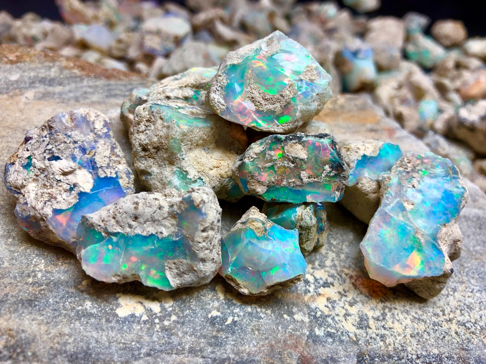 Opal Rough Raw Fire Crystal Opal Raw Stone, Opal Rough Lot, Opal Raw
