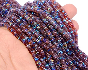 AAA+++ Labradorite Beads, Flashy Fire Beads, Handmade Labradorite Beads, Multi Flashy Beads, For Use Jewelry Making. 12 inch Strand