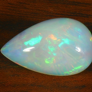 Opal Pear Shape Multi Flashy fire Opal Cabochon, 8.20 Crt. Loose gemstone, 21x13x7 mm. multi Fire October Birthstone Jewelry Making.