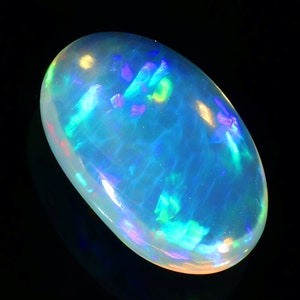 9.20 Crt. Bellissimo Multi Rainbow fuoco trasparente opale ovale forma cabochon loose gemstone, 19x12x6 MM.