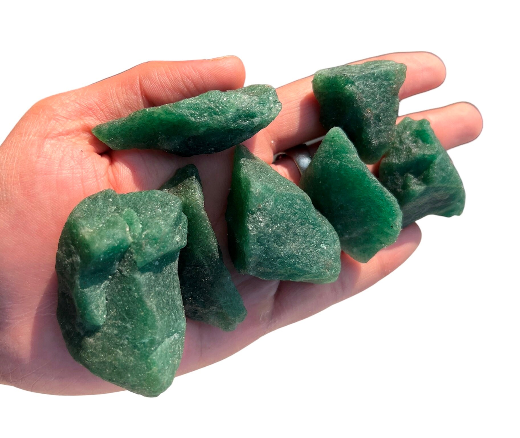 天然グリーン ストロベリー ラフ、30～55 MM。サイズ。1 インチ～ 1.5