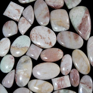 AAA calidad natural rosa calcita lote a granel Kilo gramo mezcla forma todo el tamaño natural rosa calcita para hacer joyería Cabochon