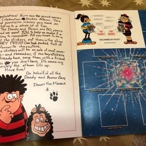Dandy and Beano Sticker Album 1988 - Etsy