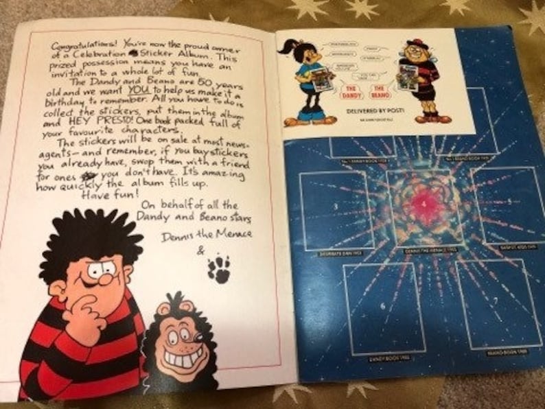 Dandy and Beano Sticker Album 1988 - Etsy