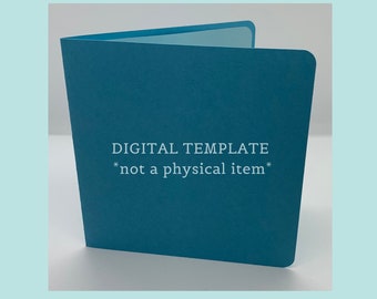 Square Greeting Card SVG Template, Envelope Liner (Digital Download)