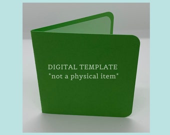 Small Square Greeting Card SVG Template, Envelope & Lining (Digital Download)