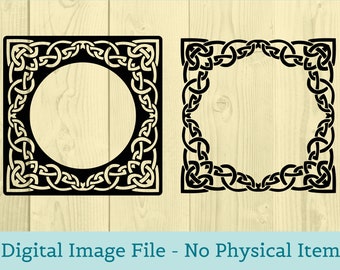 Celtic Knot Frame SVG - Irish Design File (Digital Download)