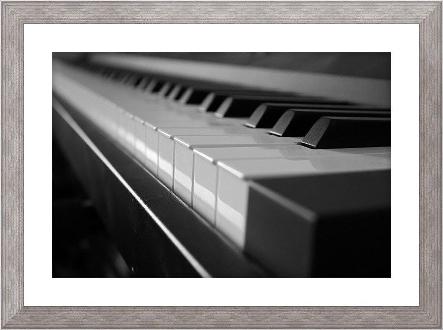 Piano Keyboard music art artistic piano art Black and White Etsy