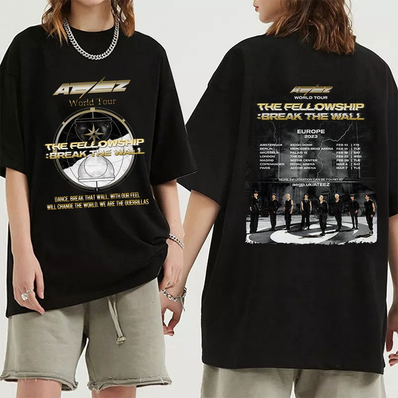 Discover Ateez Fellowship World Tour Shirt, Ateez The Fellowship Break The Wall Word Tour T-Shirt