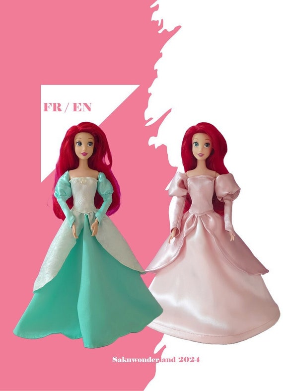 Dress Pattern Inspired by Ariel for Doll - Etsy
