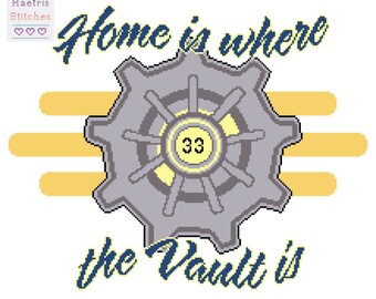 Home is Where the Vault is - Cross Stitch Pattern