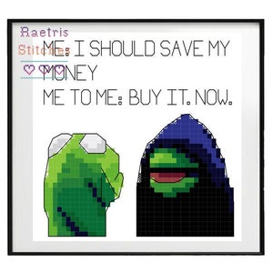 Evil Frog - Cross Stitch Pattern