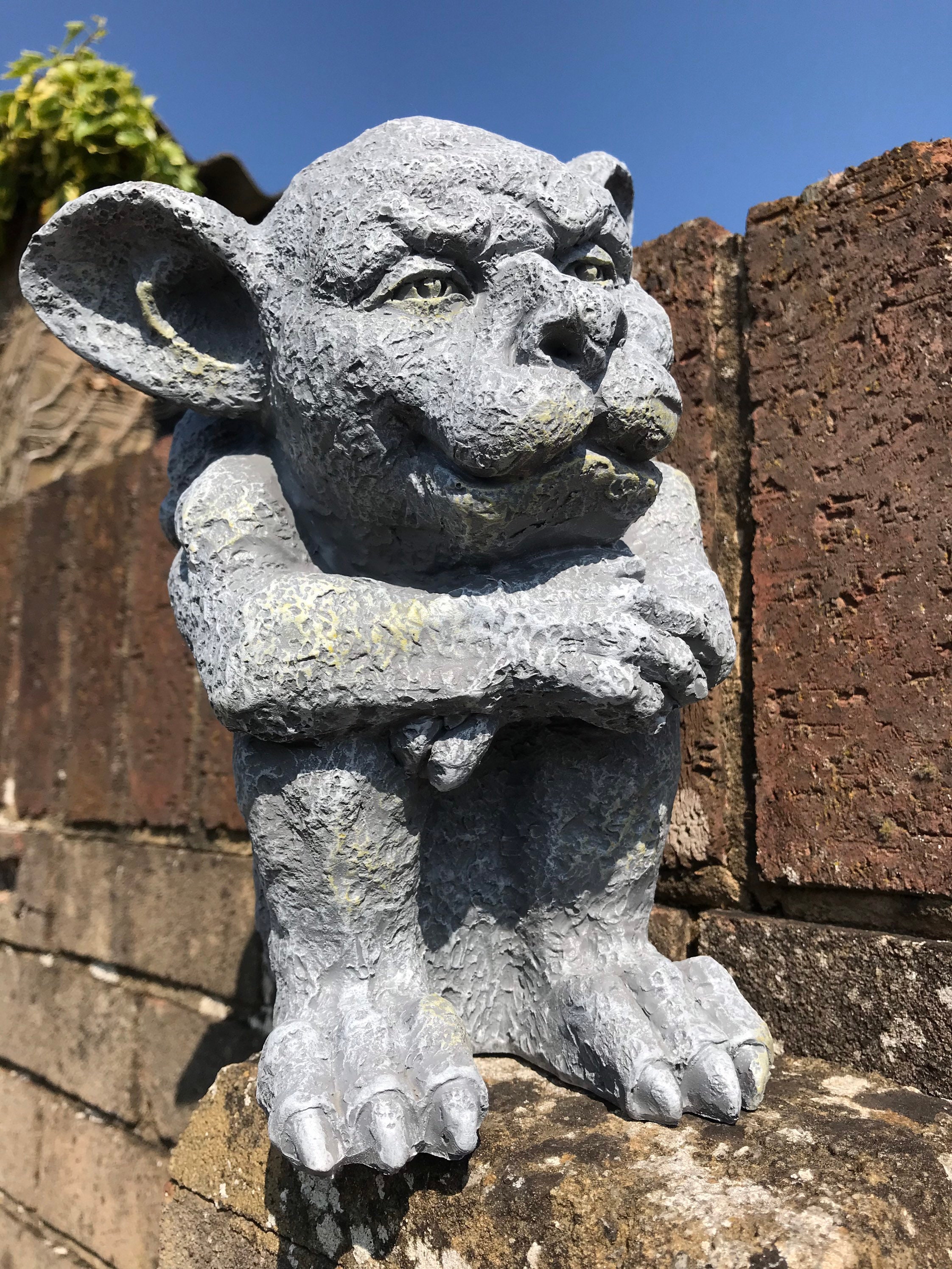 Latex Mould to Create This Cute Gargoyle Garden Ornament Mold Etsy Canada