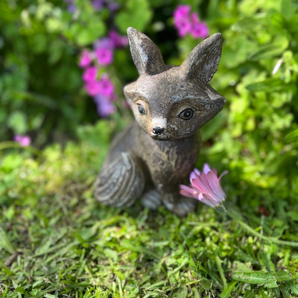 Latexform für dieses niedliche Waldfuchs Ornament, Yard Art Form für Gips oder Beton