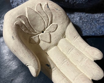 Latex Hand Räucherstäbchen Gießform: Kerzenhalter aus Beton