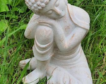 Sleeping Buddha Latex Mould: Hand-Brushed for Plaster or Concrete