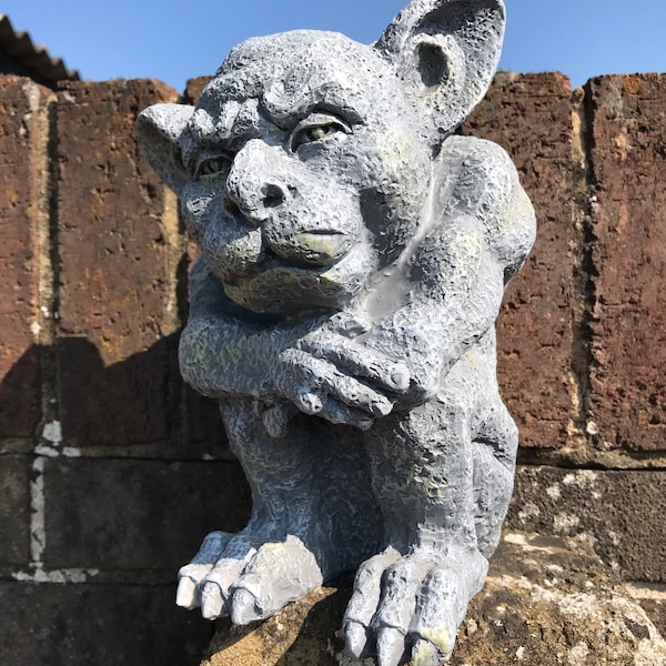 Latex Mould to create this Gargoyle Garden Ornament, Mold for Concrete or Plaster Yard Art