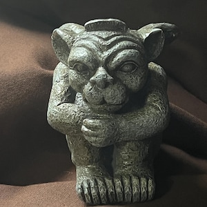 Latex Mould to create this Cute Gargoyle Garden Ornament, Mold for Resin, Concrete or Plaster Yard Art