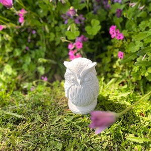 Detailed Owl Latex Mold: Concrete Plaster Statue, Home Garden Decor