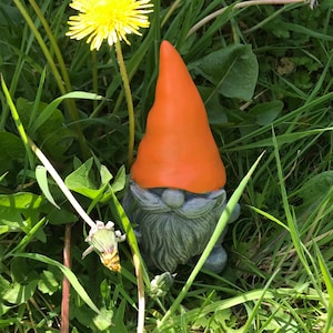 Gnome Mold, Hand Brushed Latex Mould to Create this Cute Garden Ornament for Plaster or Concrete