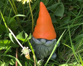 Gnome Mold, Hand Brushed Latex Mould to Create this Cute Garden Ornament for Plaster or Concrete