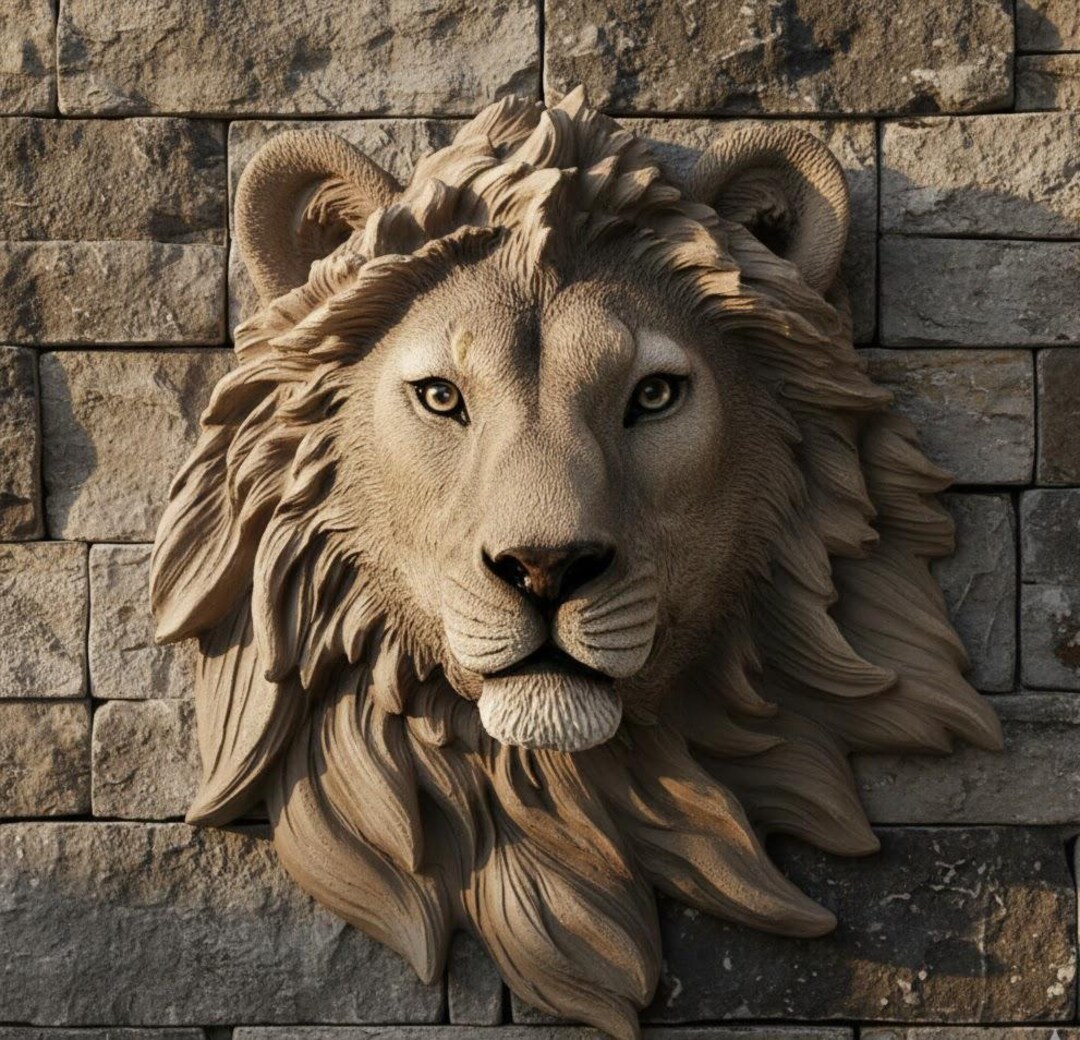 ライオンヘッド　ガレージキット　ホライジング　Lion Head　レジン製 il_1080xN.7626441048_edrf.jpg