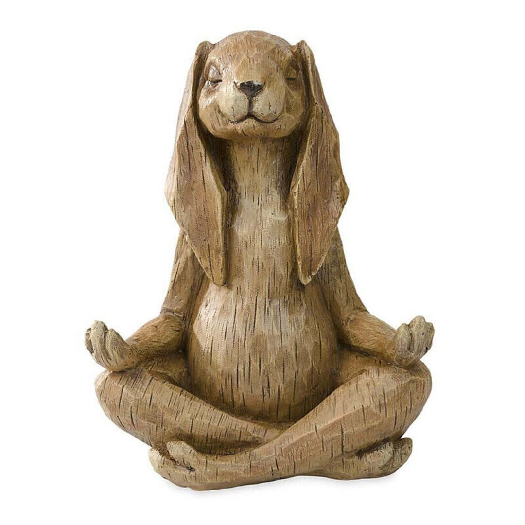 Zen Latex Mould for a Meditating Mindful Rabbit Ornament, Mold for ...