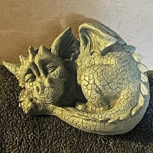 Latex Mold Smaller Sleeping Dragon Garden Ornament | 3D Mould for Resin, Concrete & Plaster | Unique Yard Art Decoration