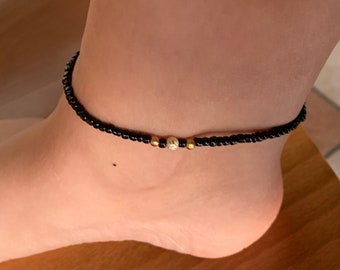 Evil Eye Anklet Intention Adjustable for Protecting against Evil and Psychic Attacks Spiritually Charged Wool Black Tie Thread Adjustable