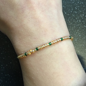 Finances, Wealth & Money Spiritually Charged Cotton Thread Tie Intention Bracelet for Finances Golden and Green Colour Adjustable Size