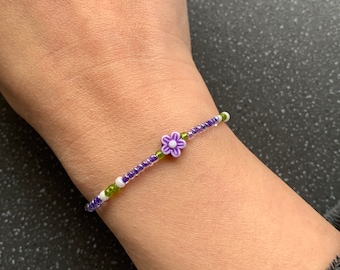 Beauty Intention Bracelet Purple Spiritually charged To Bring Inner Outer Beauty Appearance Style Klim Mantra Style Bracelet Adjustable Size