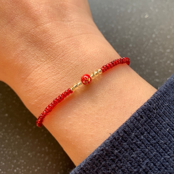 New Love Intention Bracelet for New Relationship Spiritually Charged Red Prosperity Soft Tie for Seeking New Love Adjustable To Any Size