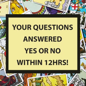 Same Day YES or NO Answers For 2 QUESTIONS Tarot Reading (Delivered Within 12 hours)