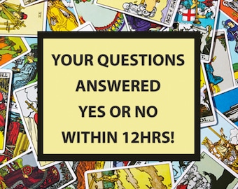Same Day YES or NO Answers For 2 QUESTIONS Tarot Reading (Delivered Within 12 hours)