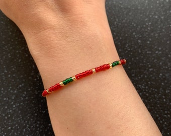 Love & Relationship Spiritually Charged Red Prosperity Soft Tie Intention Bracelet for Love, Twin flame and Soulmate Adjustable To Any Size