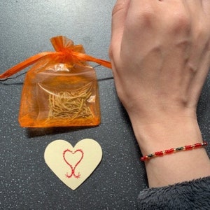 Love and Commitment Manifesting BUNDLE (Tie Bracelet, Pouch and Intention Card) Starts working straight away