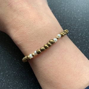 Pass A Test or Exam: Studying Intention Bracelet for Students, Gaining Knowledge, Learning, Students Spiritually Charged Gold Tie Bracelet