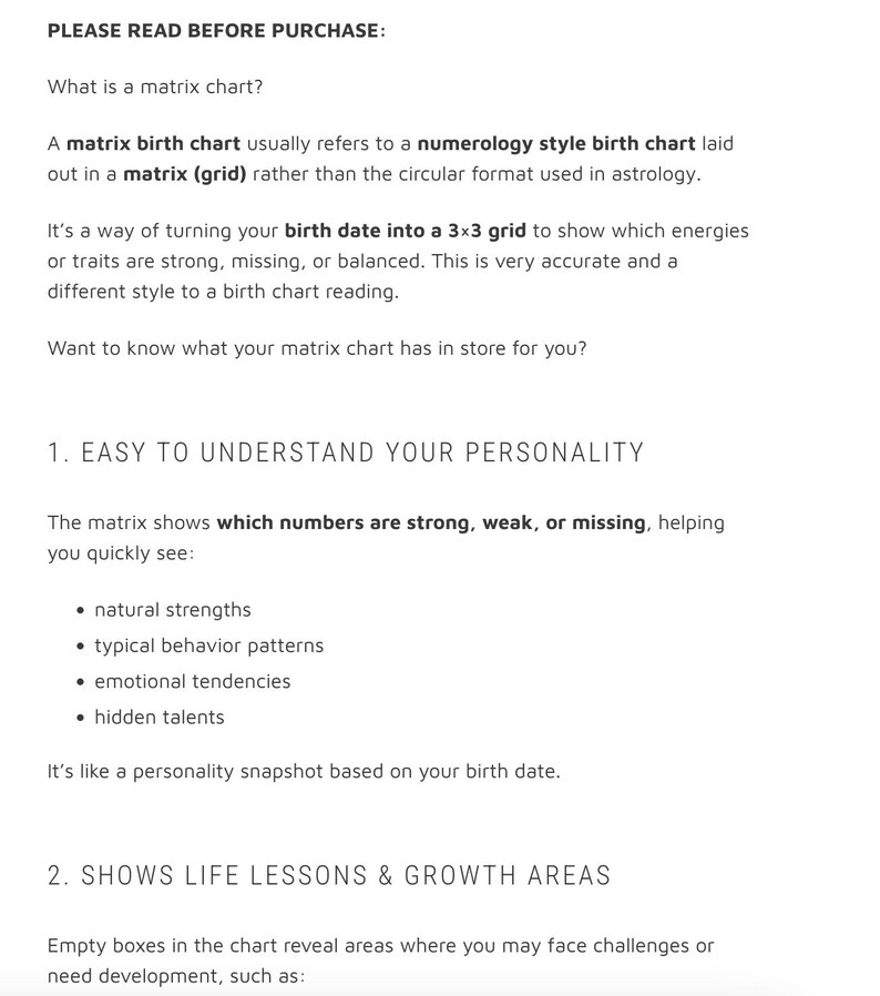 Personal Matrix Personal Matrix Chart Reading (2026 + Overall Chart) Info on Career ...