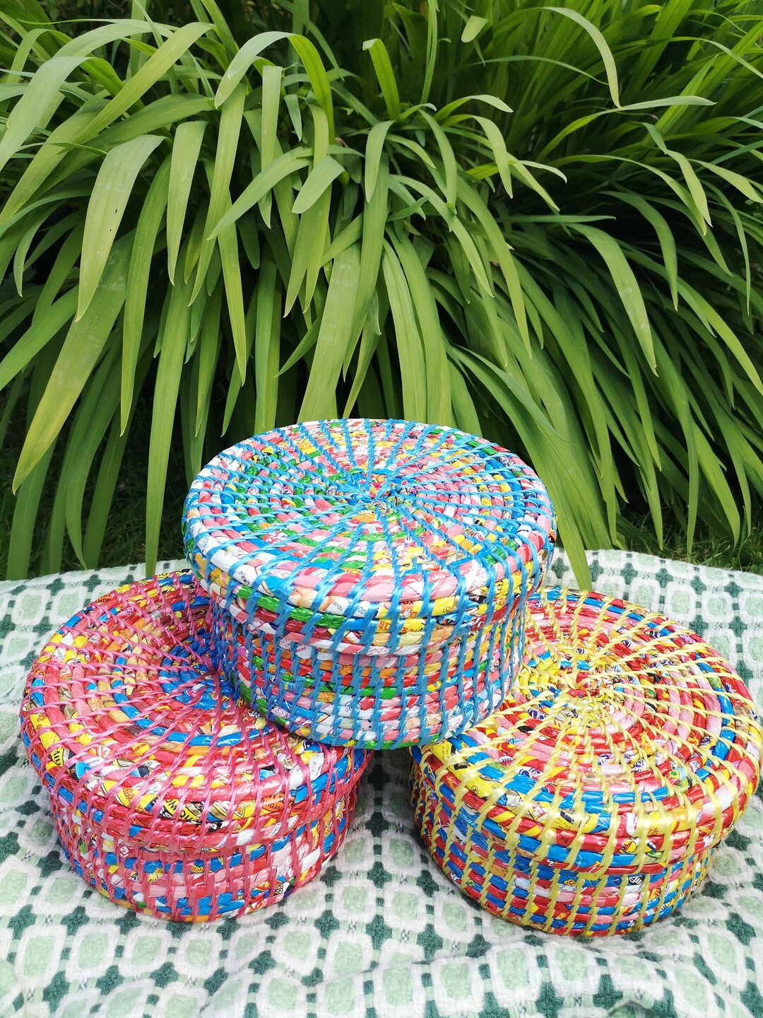 Fair Trade Recycled Storage Boxes Handmade Female Made Storage Box Home