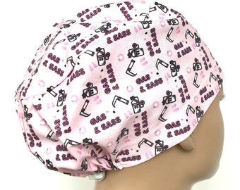Gas And Sass Euro Style Scrub Hat/Scrub Cap/Surgical Hat/Anesthesia Cap