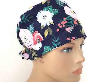 women/'s Tie back unisex surgical hat scrub cap