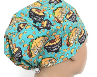 Let’s Taco Bout Anesthesia Euro Scrub Cap/Euro Scrub Hat/Surgical Hat/Anesthesia Cap