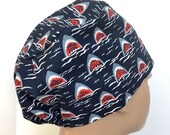 Chomp Womens Euro Style Scrub Hat Scrub Cap Surgical Hat VetChemo Chef Hat L D ICU CCU ER Trauma Hat