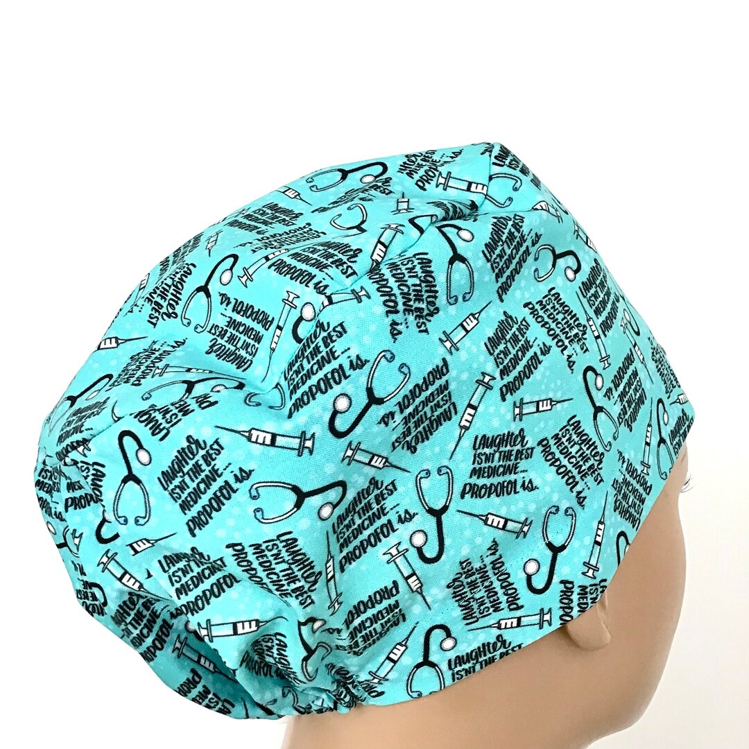 Euro Scrub Cap/laughter Isnt Best Medicine/womens Scrub Cap/surgical