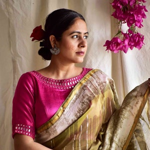 Megha Dabu Chanderi silk saree image 1