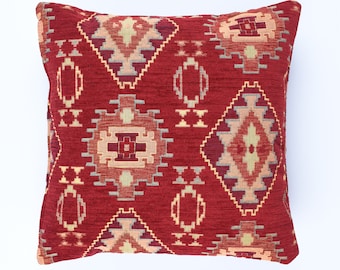 Funda de almohada Funda de almohada Kilim turco persa marroquí boho 14x14 16x16 20x20 Misma tela en ambos lados Todos los tamaños disponibles