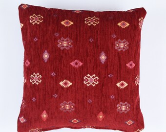 Funda de almohada Kilim turca marroquí persa bohemia de 14 x 14, 16 x 16, 20 x 20. Misma tela en ambos lados. Todos los tamaños disponibles.