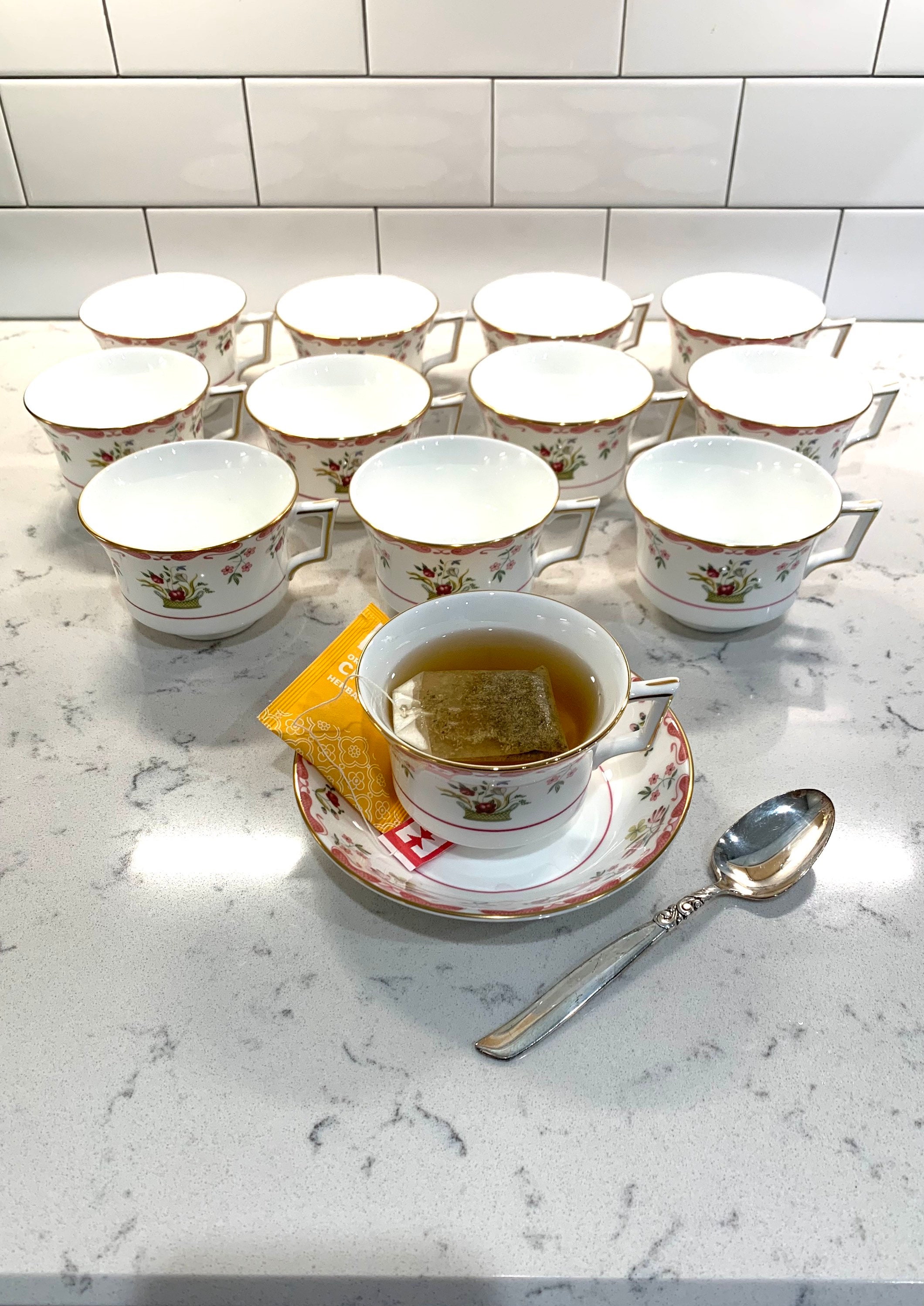 6 Wedgewood Bianca Teacups and Saucers Bone China Made in Etsy