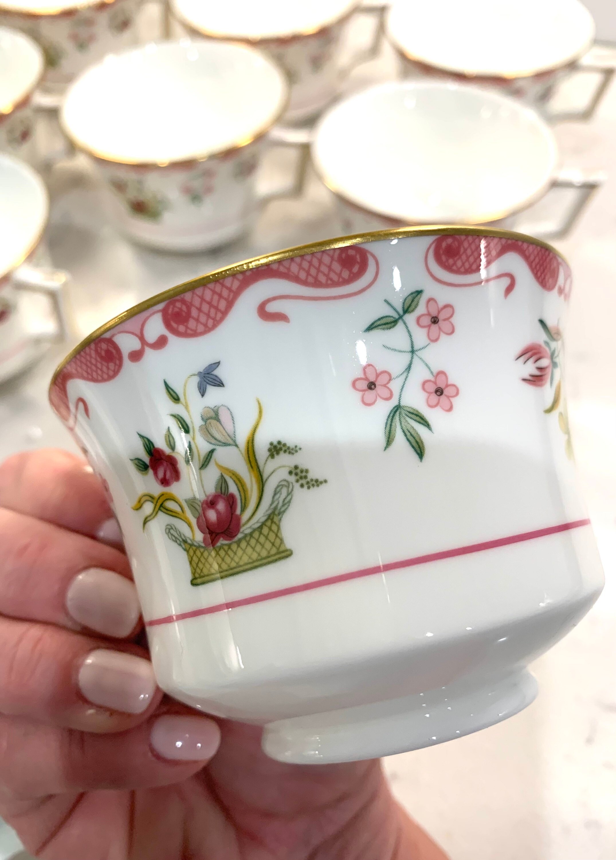 6 Wedgewood Bianca Teacups and Saucers Bone China Made in Etsy