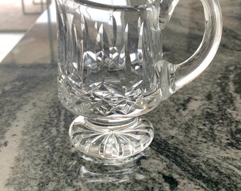 Lismore by Waterford creamer, made in Ireland, lead Crystal, 1970’s-1980’s, elegant dining, glassware